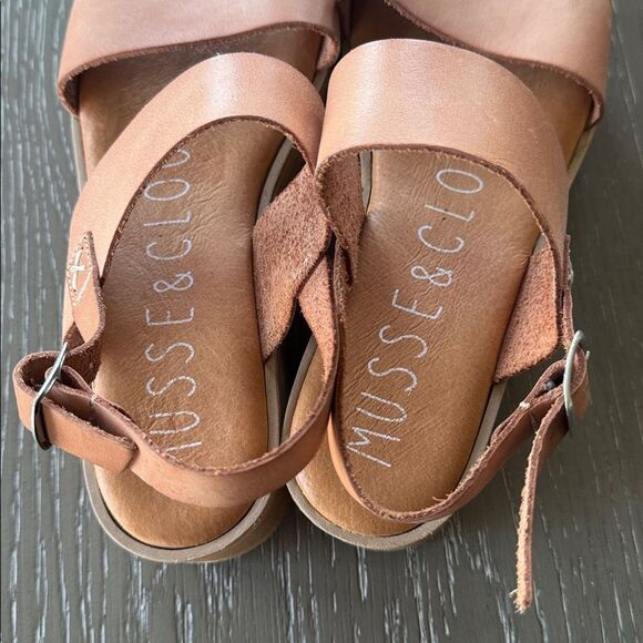Musse & Cloud Natural Tan Strappy Sandals Platform Casual Boho Women’s Size EU37 - Picture 3 of 12